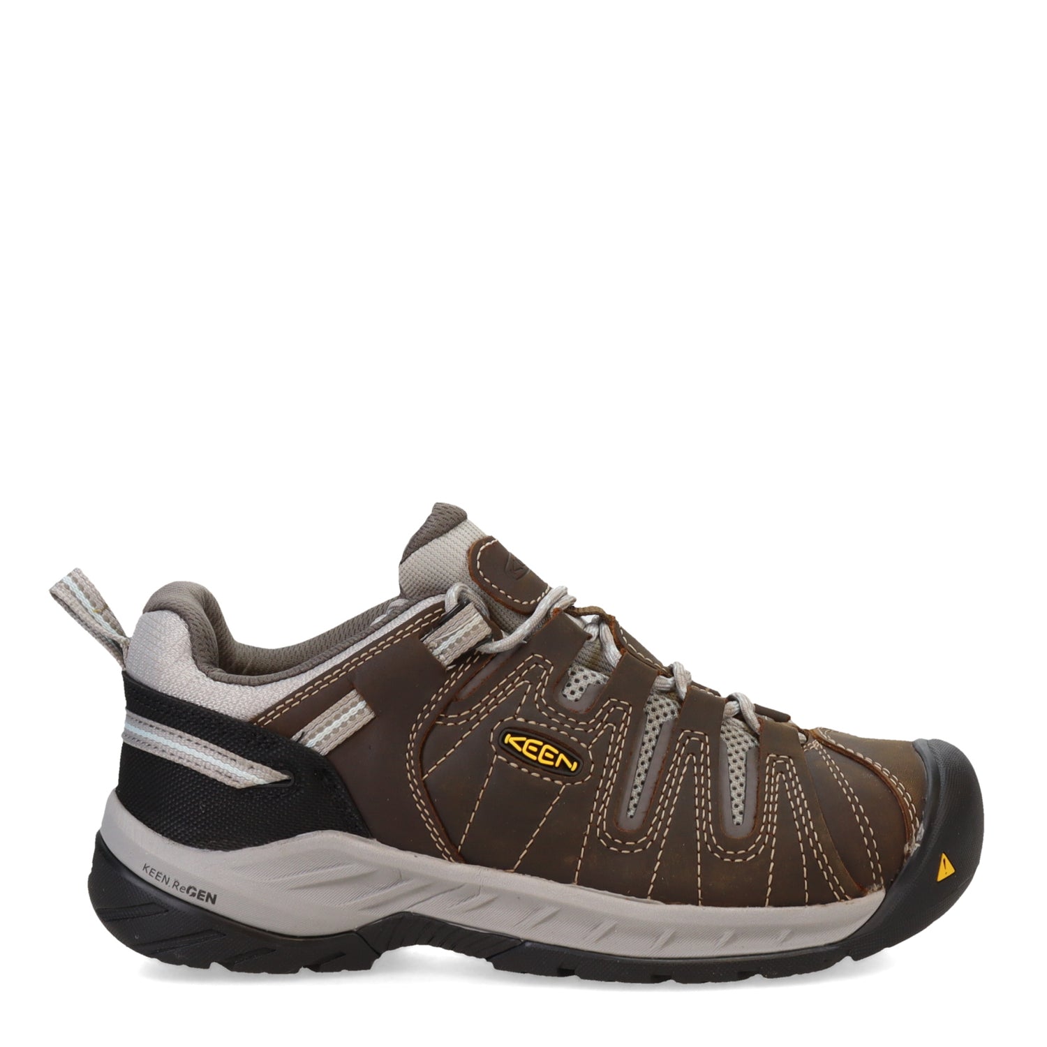 Peltz Shoes  Women's Keen Flint II Steel Toe Work Shoe Cascade Brown/Surf Spray 1023233