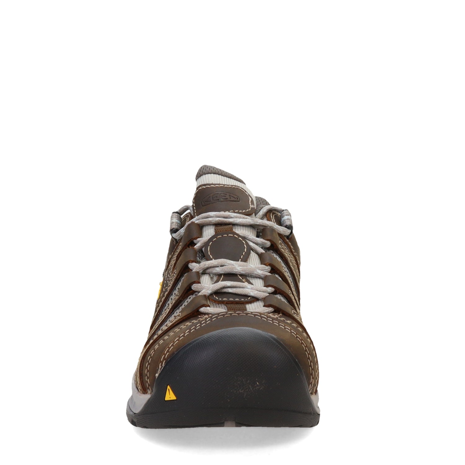 Peltz Shoes  Women's Keen Flint II Steel Toe Work Shoe Cascade Brown/Surf Spray 1023233