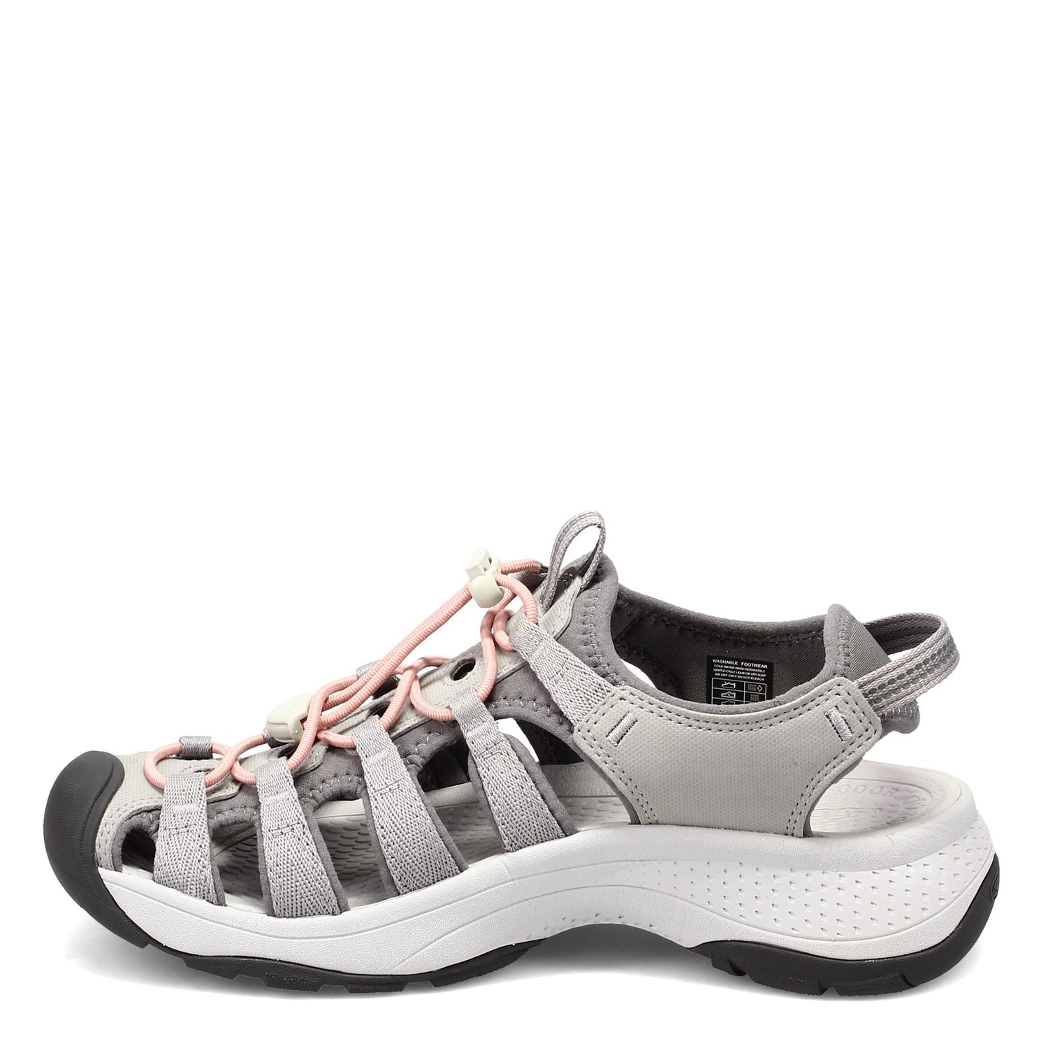 Peltz Shoes  Women's Keen Astoria West Sandal Grey/Coral 1023589