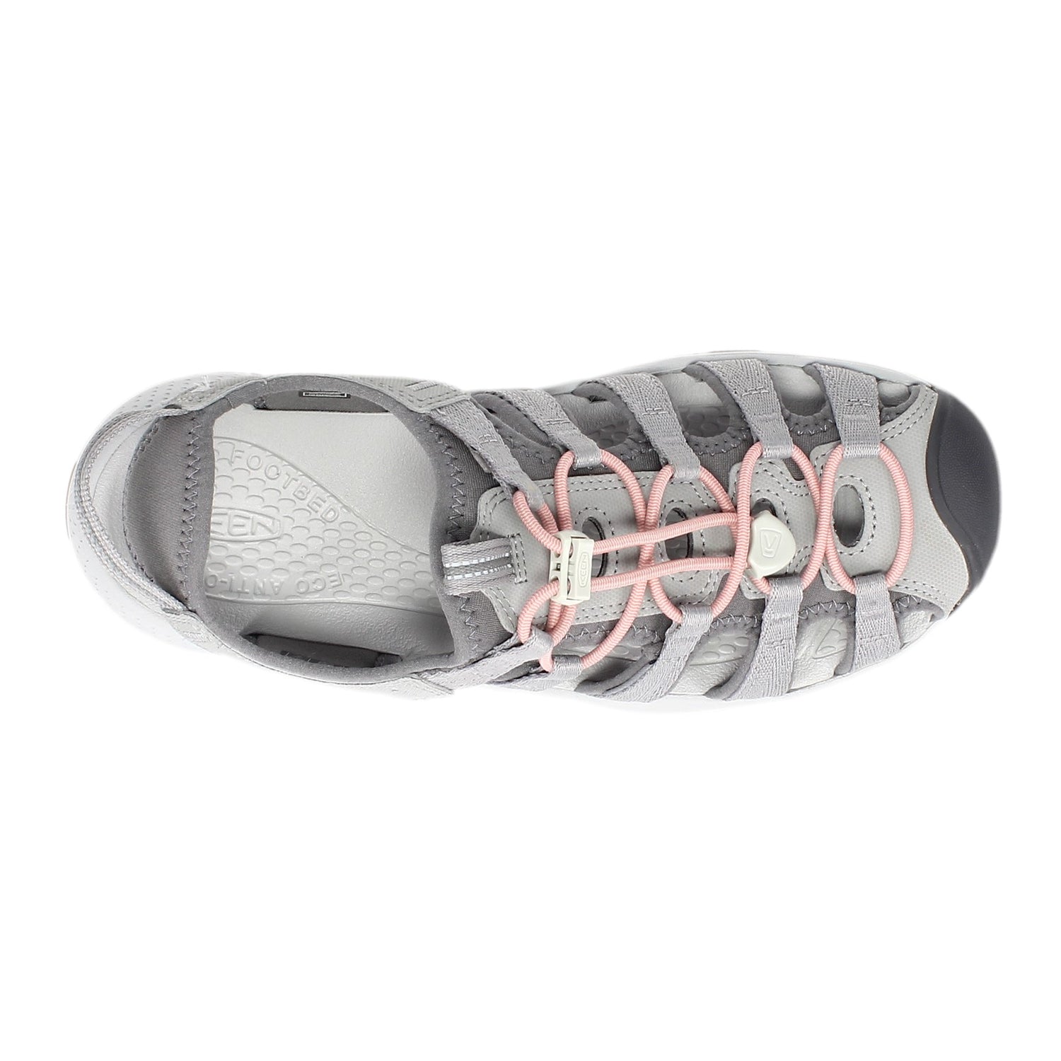 Peltz Shoes  Women's Keen Astoria West Sandal Grey/Coral 1023589
