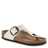 Peltz Shoes  Women's Birkenstock Gizeh Big Buckle Vegan Sandal - Regular Fit EGGSHELL 1024 042 R