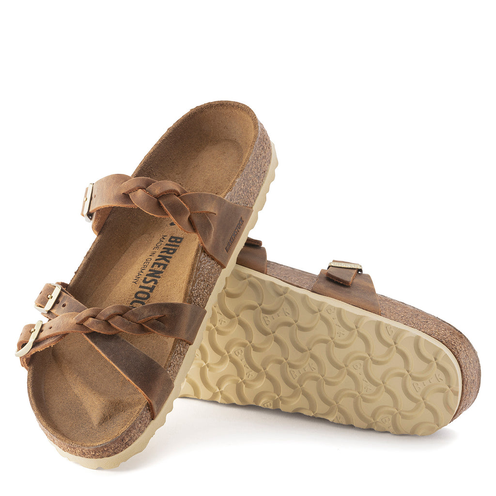 Women's Birkenstock Franca Braid Sandal - Regular Fit COGNAC 1024 052R