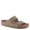 Peltz Shoes  Women's Birkenstock Arizona Vegan Sandal - Narrow Fit KHAKI 1024 065 N