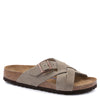 Peltz Shoes  Women's Birkenstock Lugano Sandal - Narrow Width TAUPE 1024 513 N