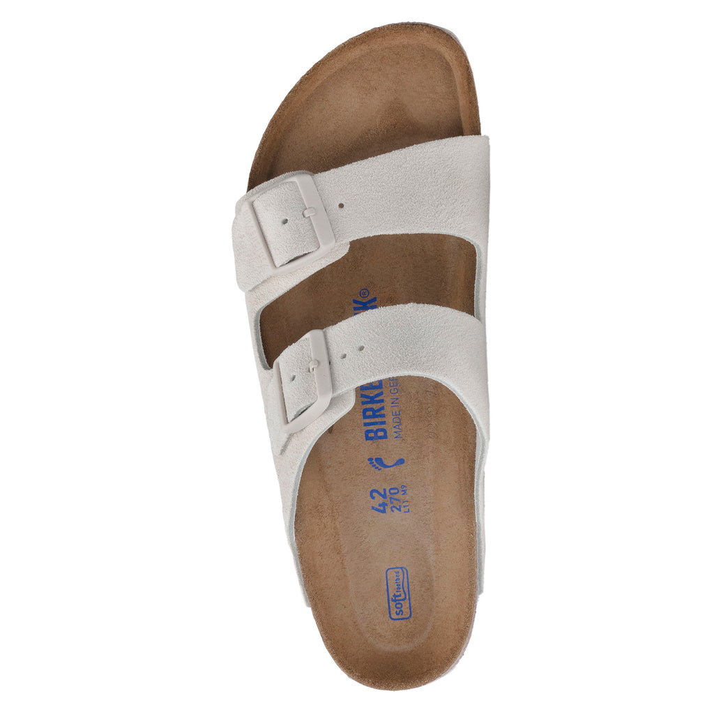 Women's Birkenstock Arizona Soft Footbed Sandal - Narrow Fit ANTIQUE WHITE 1024 516 N