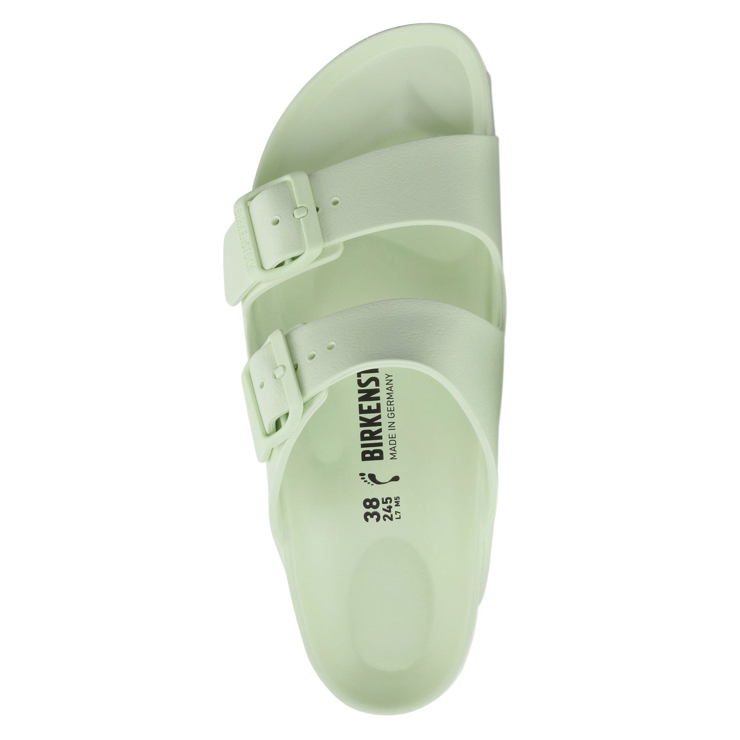 Peltz Shoes  Women's Birkenstock Arizona Essentials EVA Sandal LIME 1024 691 N