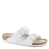 Peltz Shoes  Women's Birkenstock Arizona Soft Footbed Sandal - Narrow Width WHITE 1024 871 N