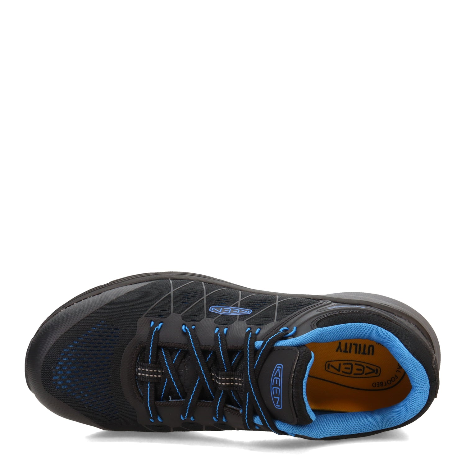 Peltz Shoes  Men's Keen Utility Vista Energy Carbon Fiber Work Shoe Blue/Black 1024581