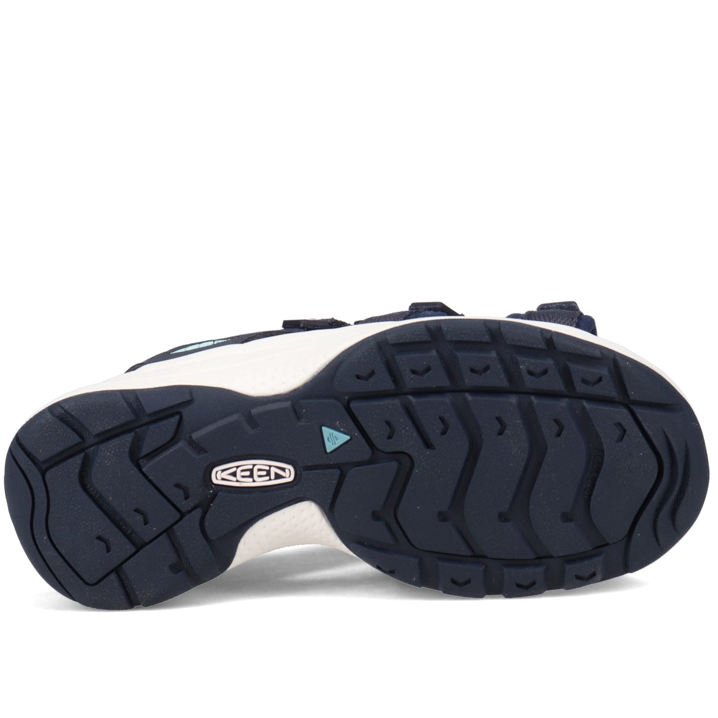 Peltz Shoes  Women's Keen Astoria West Open Toe Sandal BLUE BLACK 1024871