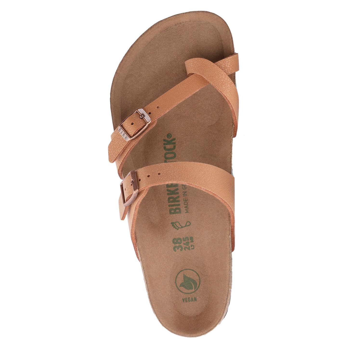 Peltz Shoes  Women's Birkenstock Mayari Vegan Sandal PECAN 1025 007 R