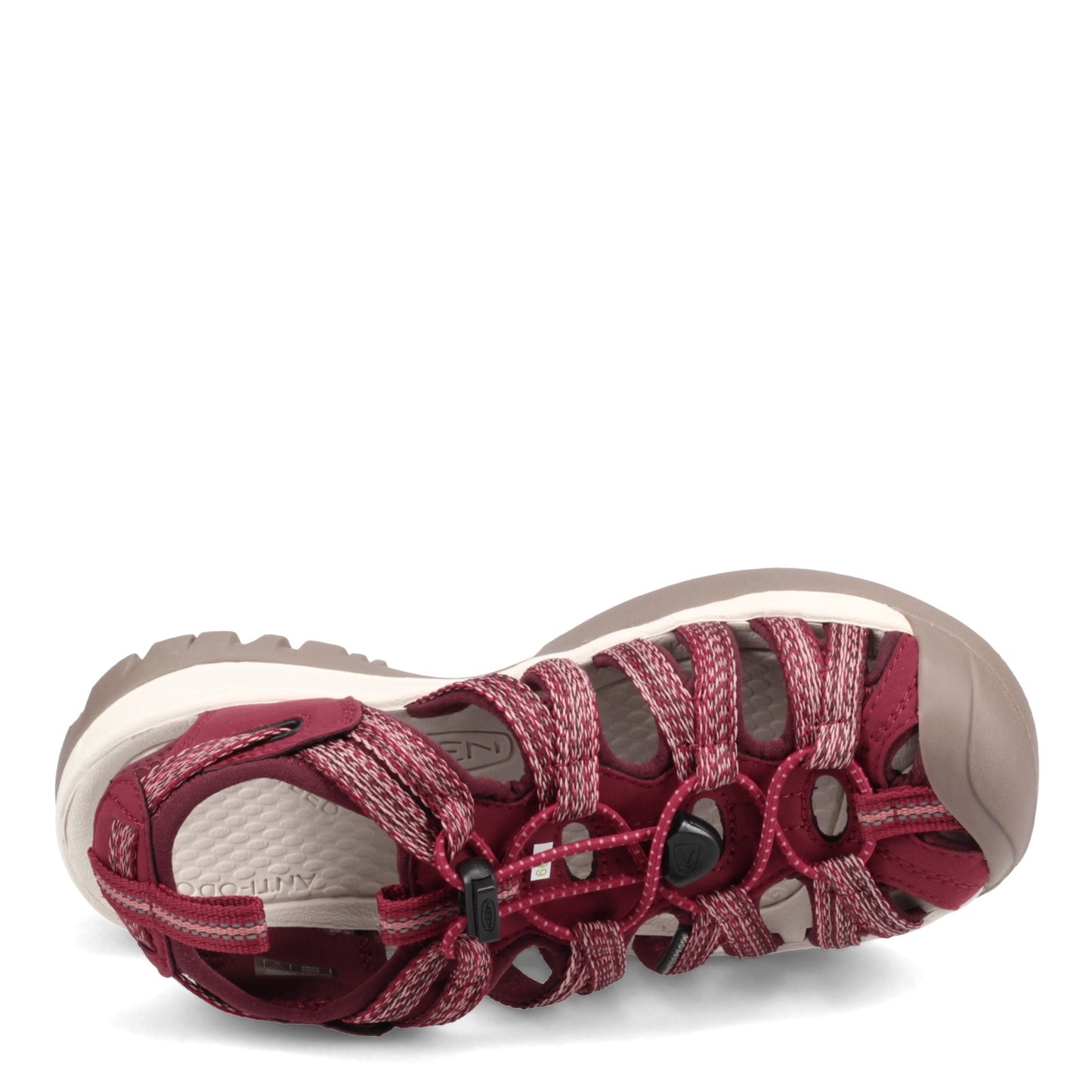 Peltz Shoes  Women's Keen Whisper Sandal RED DAHLIA 1025041