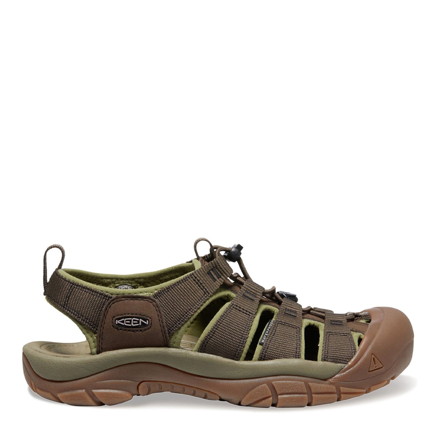 Peltz Shoes  Men's Keen Newport H2 Sandal Olive Drab/Canteen 1025999