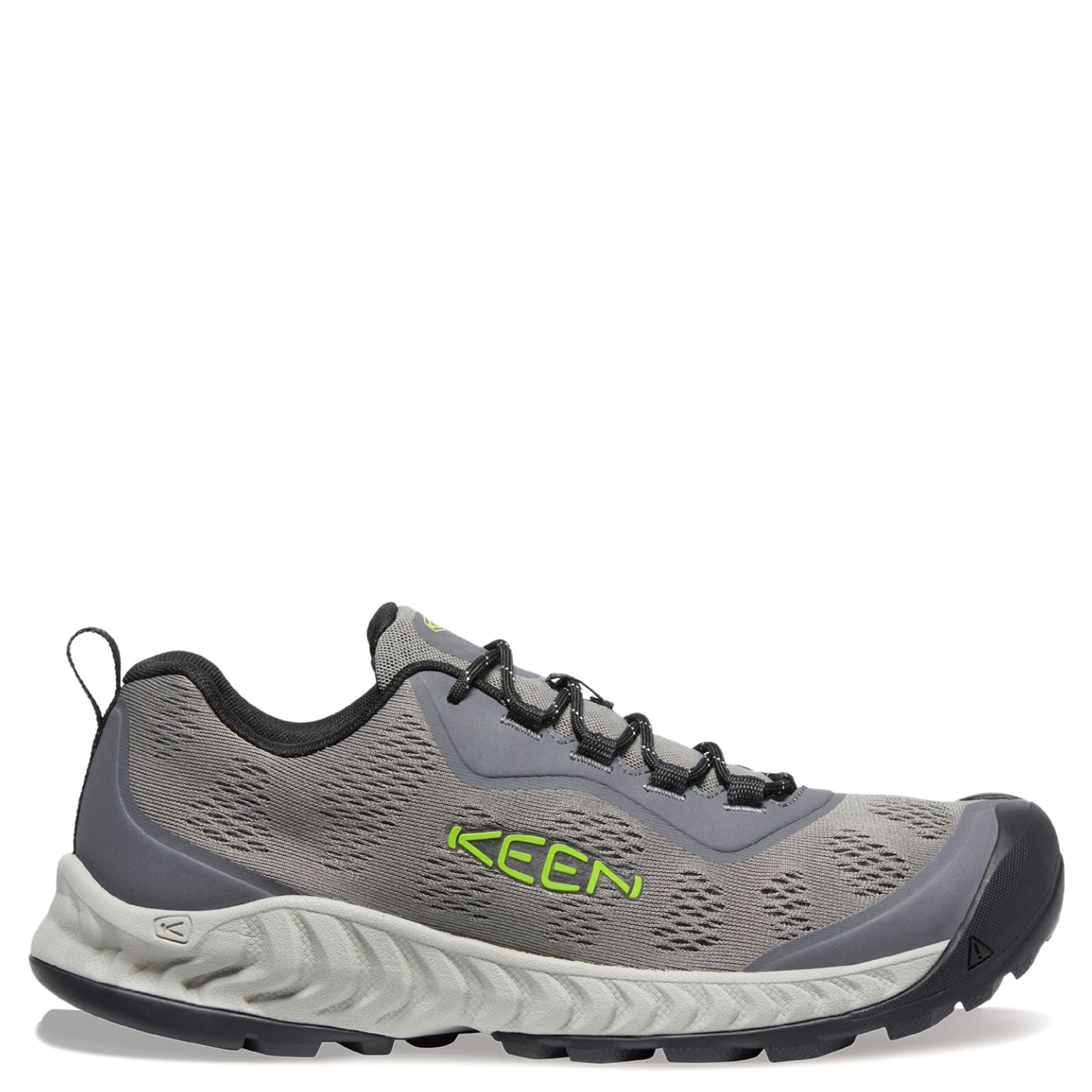 Peltz Shoes  Men's KEEN NXIS Speed Hiking Shoe Steel Grey/Evening Primrose 1026113