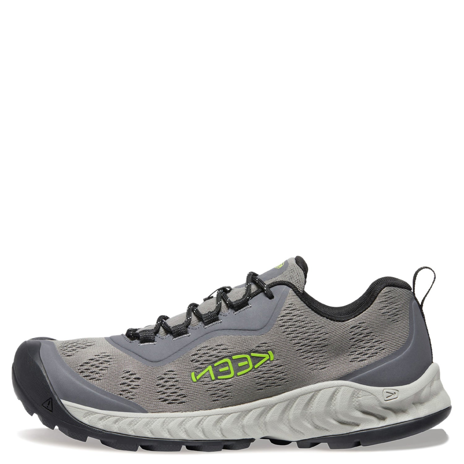 Peltz Shoes  Men's KEEN NXIS Speed Hiking Shoe Steel Grey/Evening Primrose 1026113