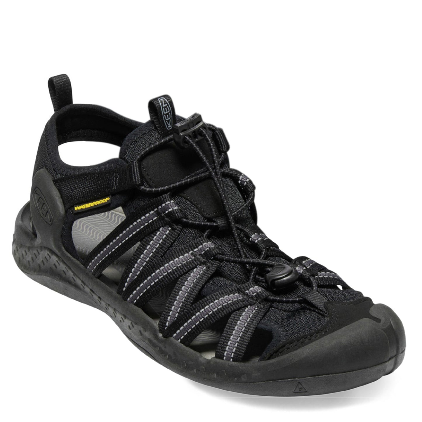 Peltz Shoes  Men's Keen Drift Creek H2 Sandal Black/Black 1026122