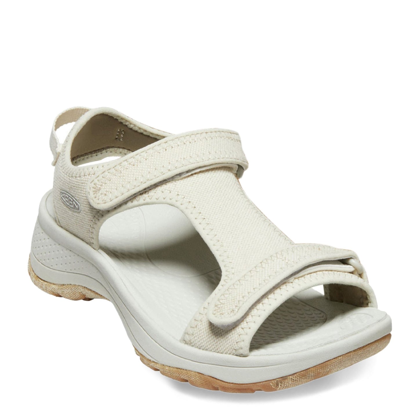 Peltz Shoes  Women's Keen Astoria West T-Strap Sandal Stone 1026179