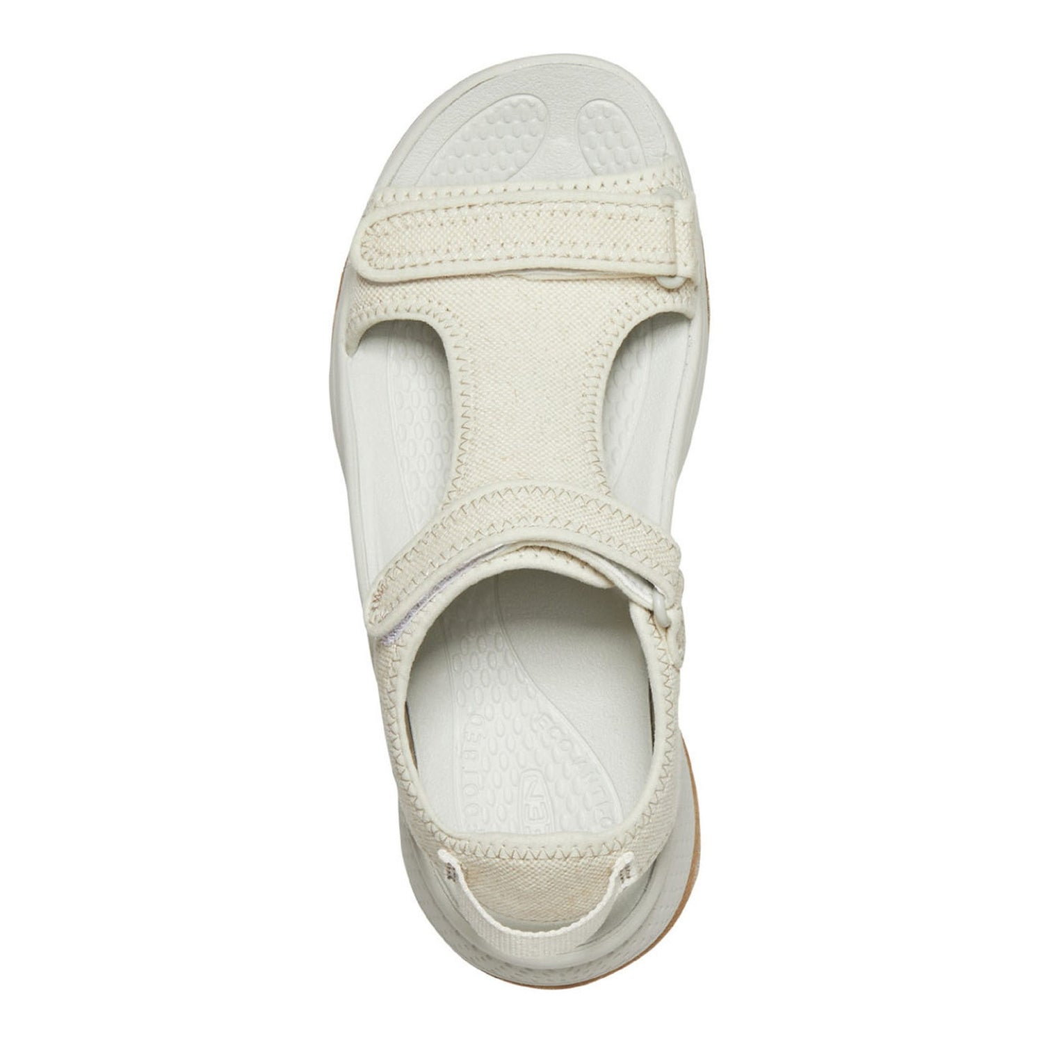 Peltz Shoes  Women's Keen Astoria West T-Strap Sandal Stone 1026179