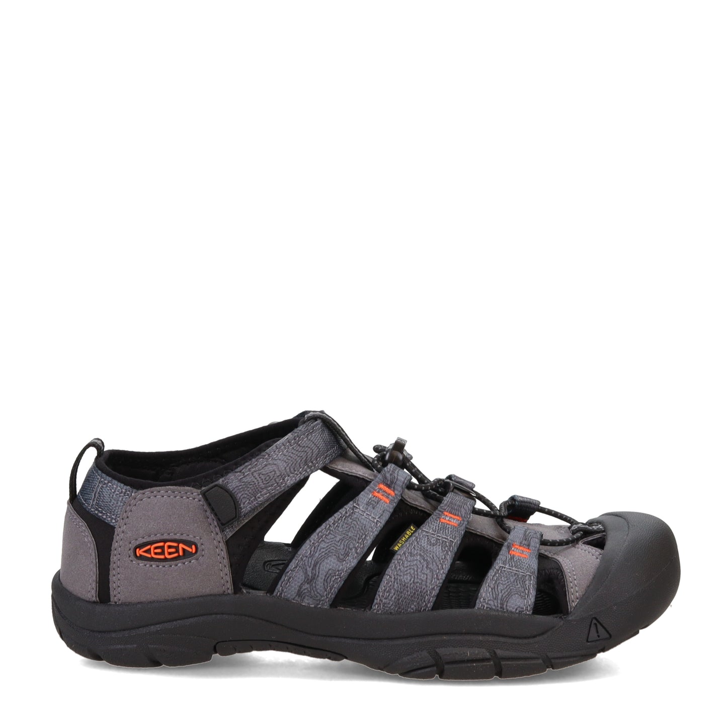 Peltz Shoes  Boy's KEEN Newport H2 Waterproof Sandal - Little Kid & Big Kid Steel Grey/Black 1026277