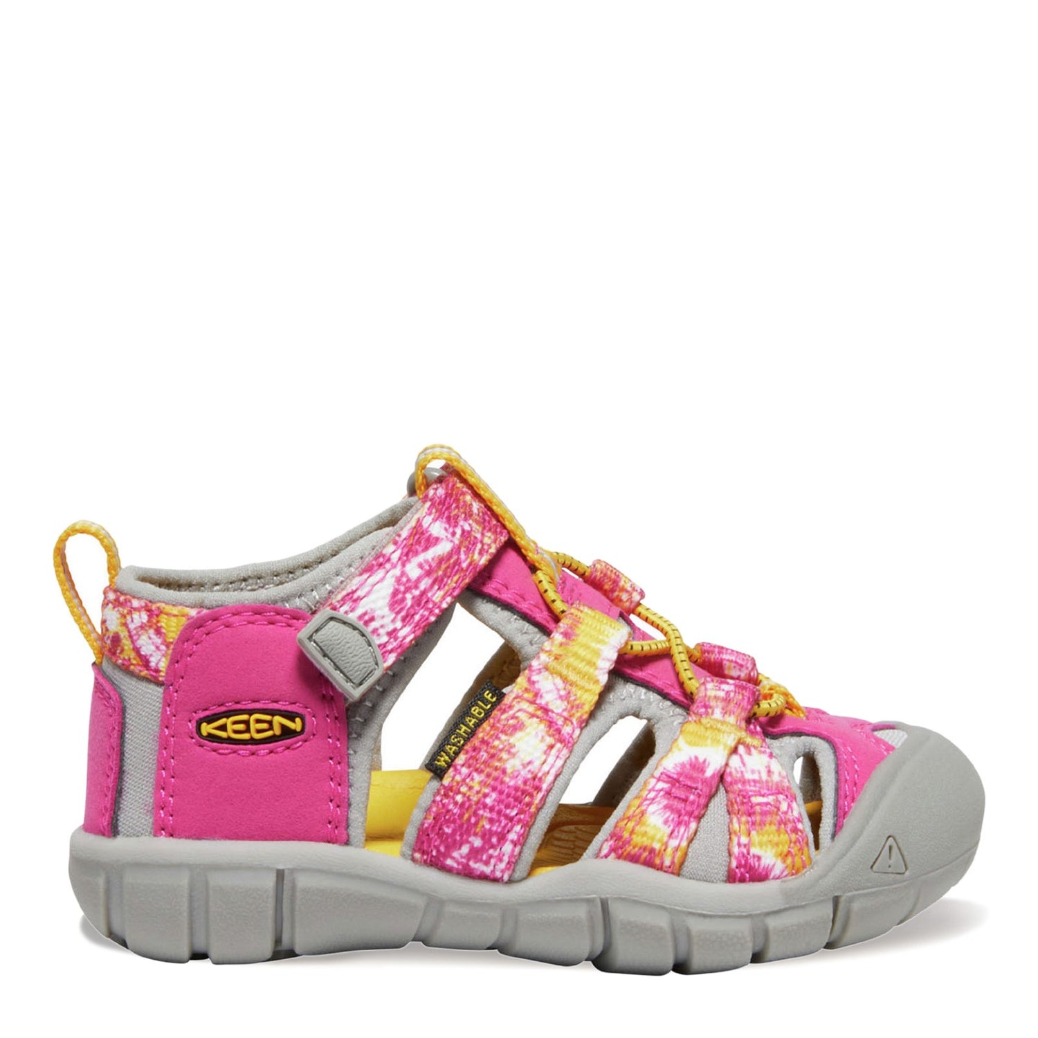 Peltz Shoes  Girl's KEEN Seacamp II CNX Sandal - Toddler Pink Multi 1026302