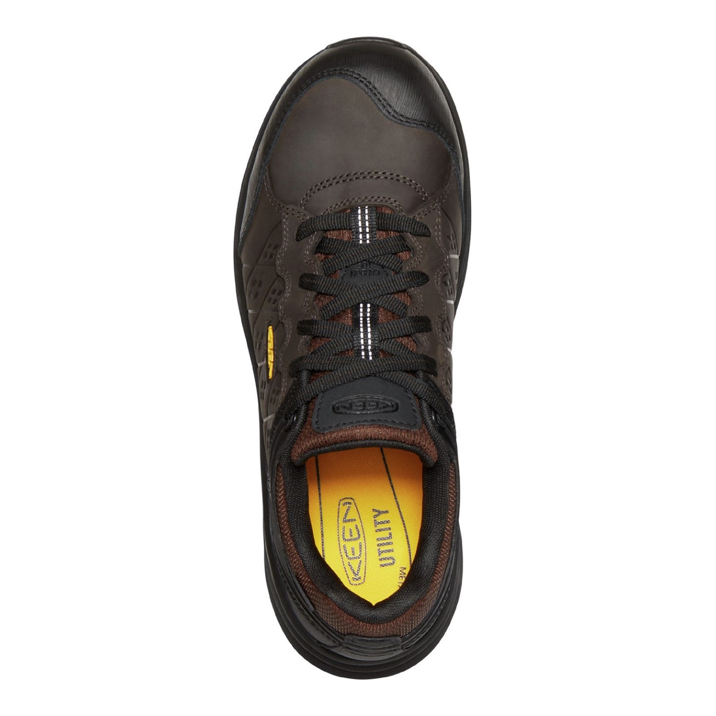 Peltz Shoes  Men's Keen Utility Vista Energy + CT Waterproof Work Shoe Coffee Bean 1026705