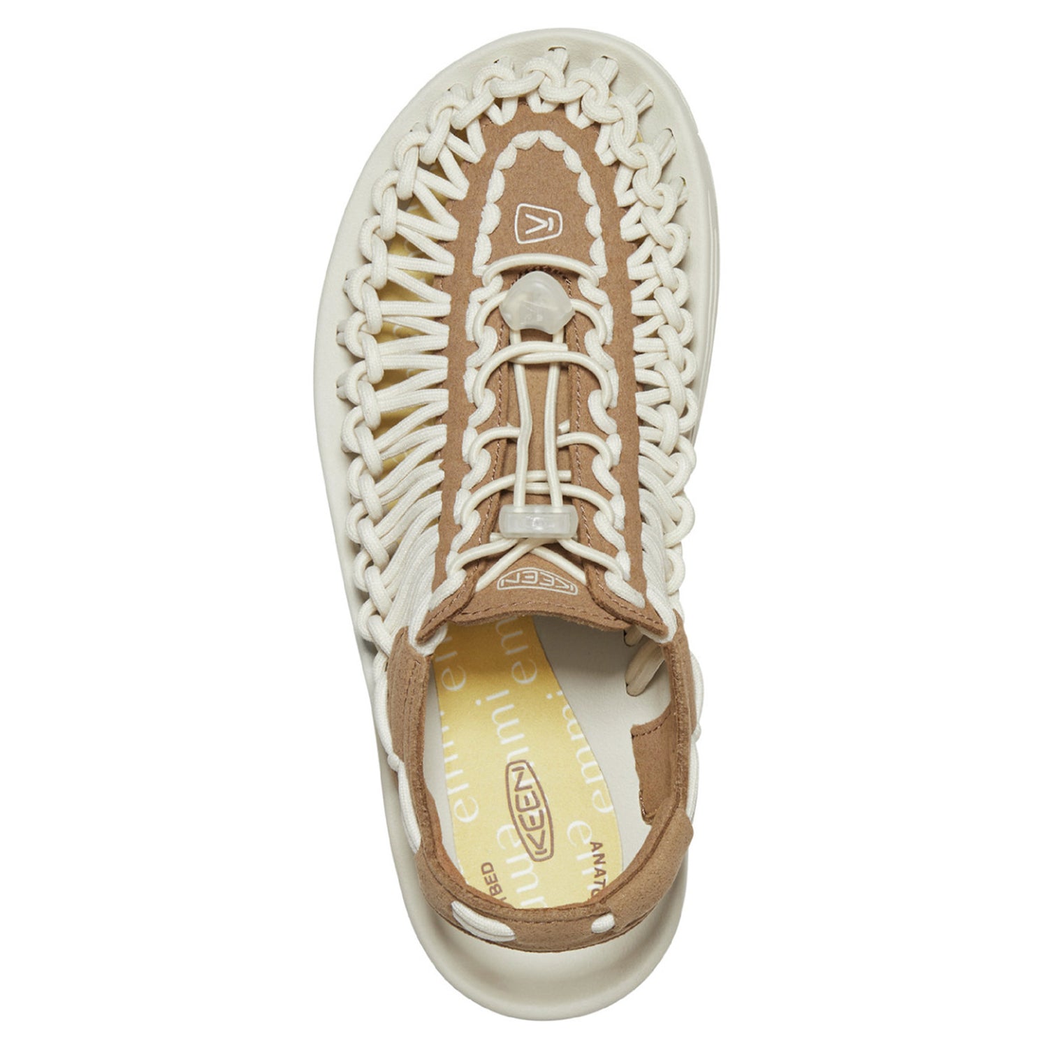 Peltz Shoes  Women's Keen Uneek Sandal Coconut/Birch 1026869