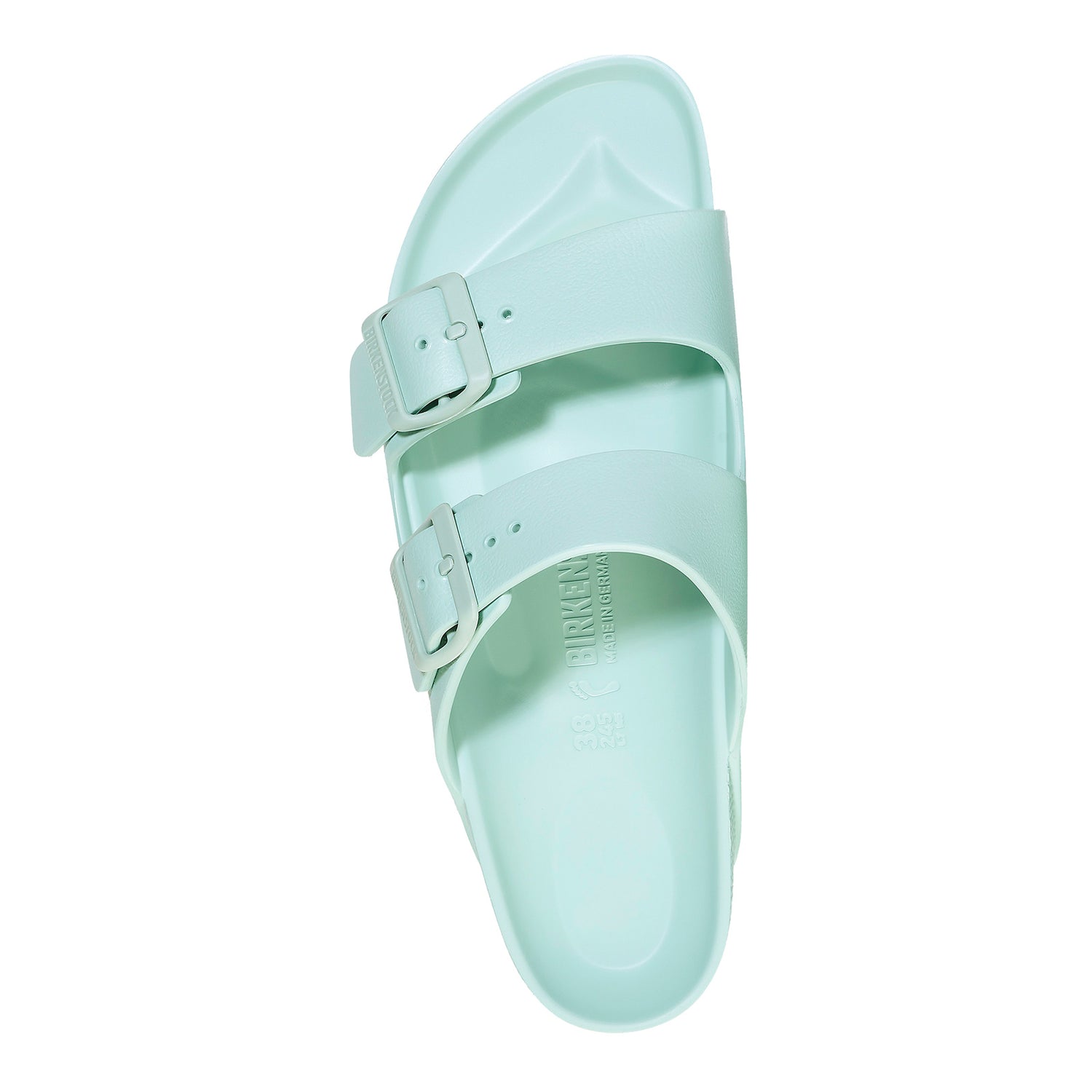 Peltz Shoes  Women's Birkenstock Arizona Essentials EVA Sandal Surf Green 1027 404 N