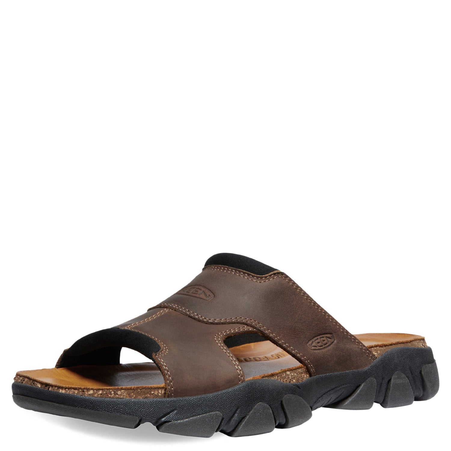 Peltz Shoes  Men's Keen Daytona II Slide Sandal Bison/Black 1027281