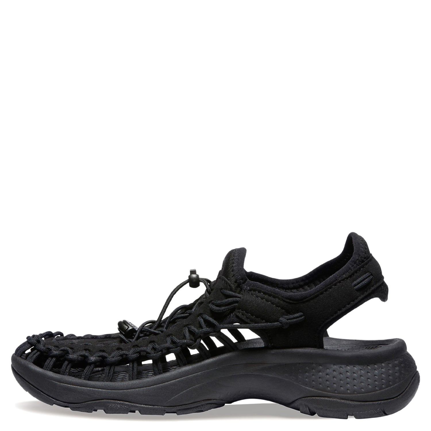 Peltz Shoes  Women's Keen Uneek Astoria Sandal Black/Black 1027292