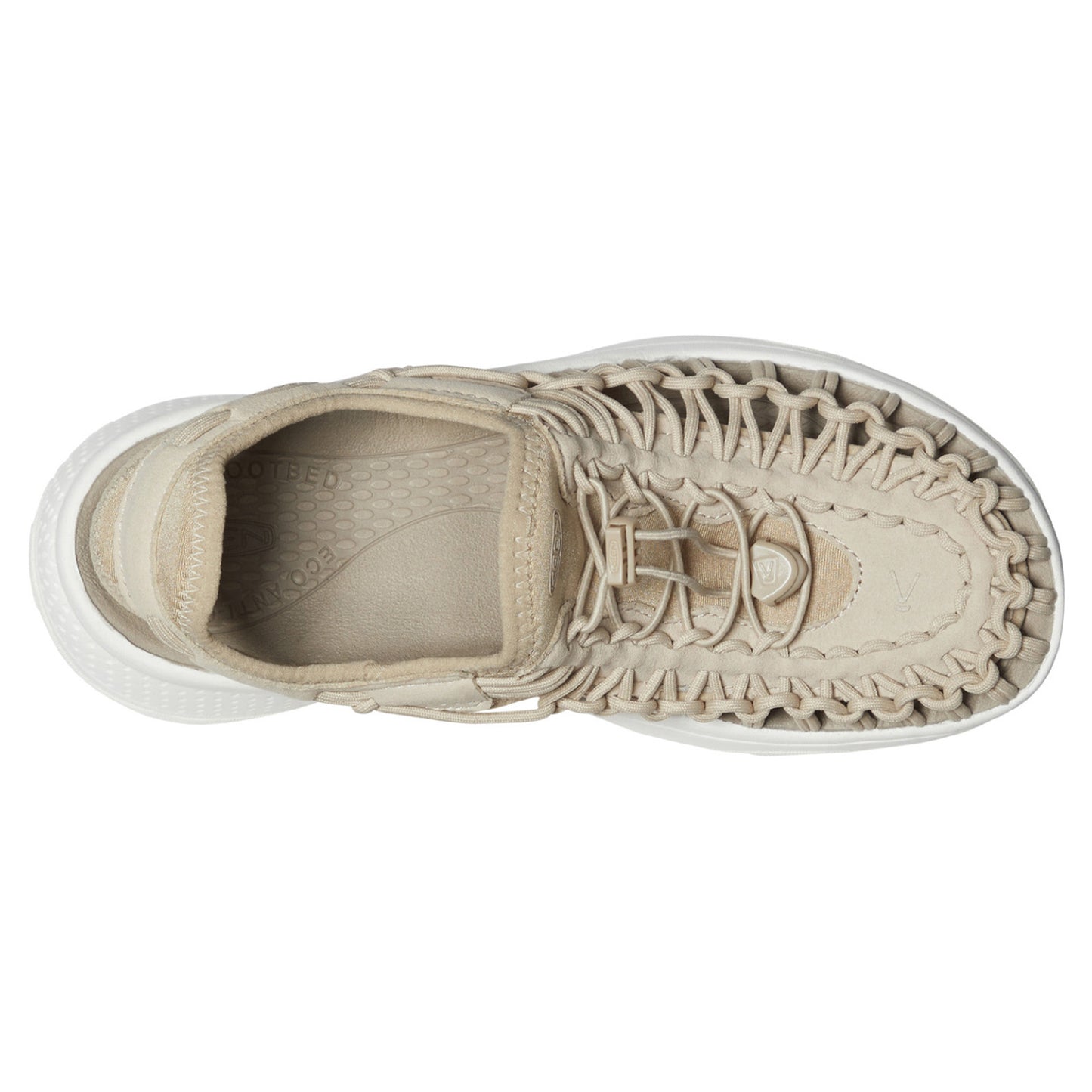 Peltz Shoes  Women's Keen Uneek Astoria Sandal Safari/Star White 1027293