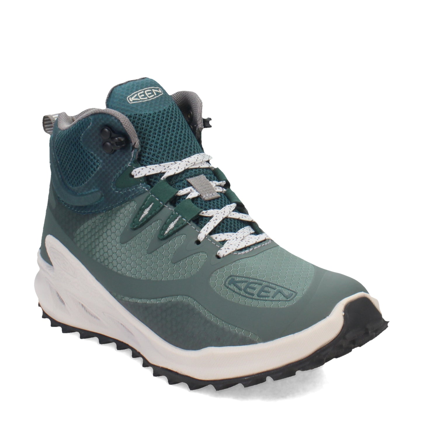 Peltz Shoes  Women's KEEN Zionic Hiking Waterproof Mid Boot Dark Forest/Sea Moss 1028041