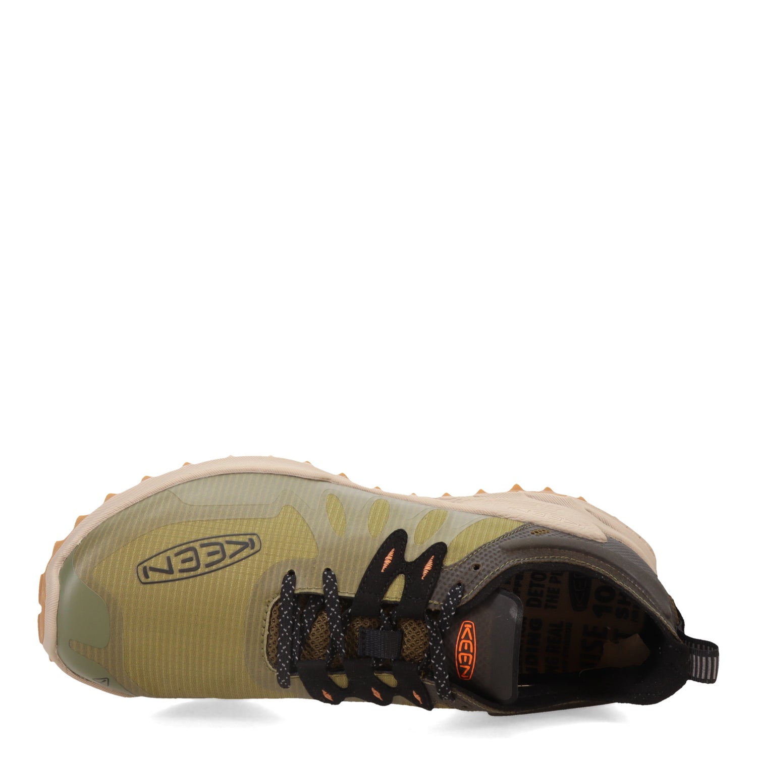 Peltz Shoes  Men's KEEN Zionic Speed Hiking Shoe Dark Olive/Scarlet Ibis 1028183