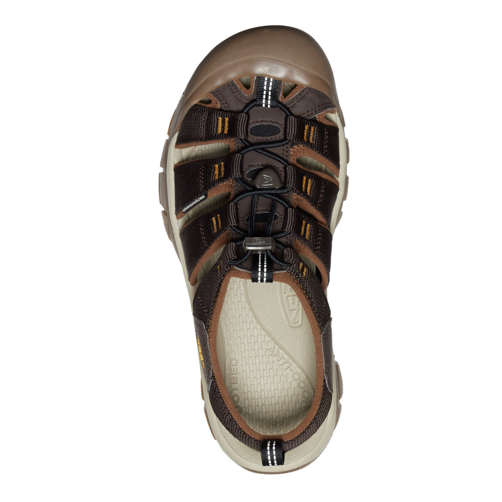 Men's KEEN Newport H2 Sandal JAVA/GOLDEN YELLOW 1028514
