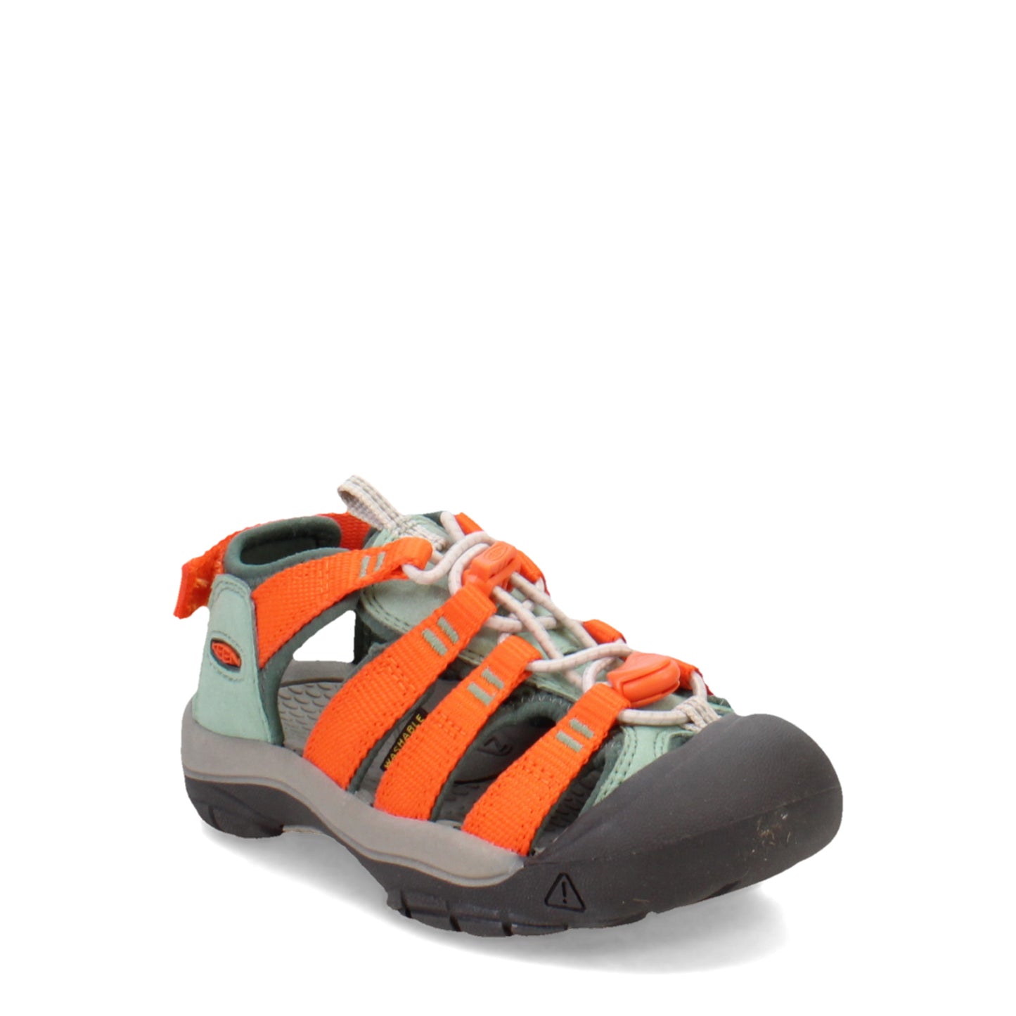 Peltz Shoes  Boy's KEEN Newport H2 Boundless Sandal – Toddler & Little Kid Granite Green/Scarlet Ibis 1028782