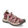 Peltz Shoes  Women's KEEN Whisper Sandal Rose Brown/Peach Parfait 1028816