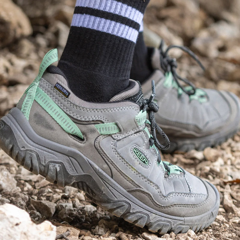 Women's KEEN Targhee IV Waterproof Hiking Shoe ALLOY/GRANITE/GREEN 1028992