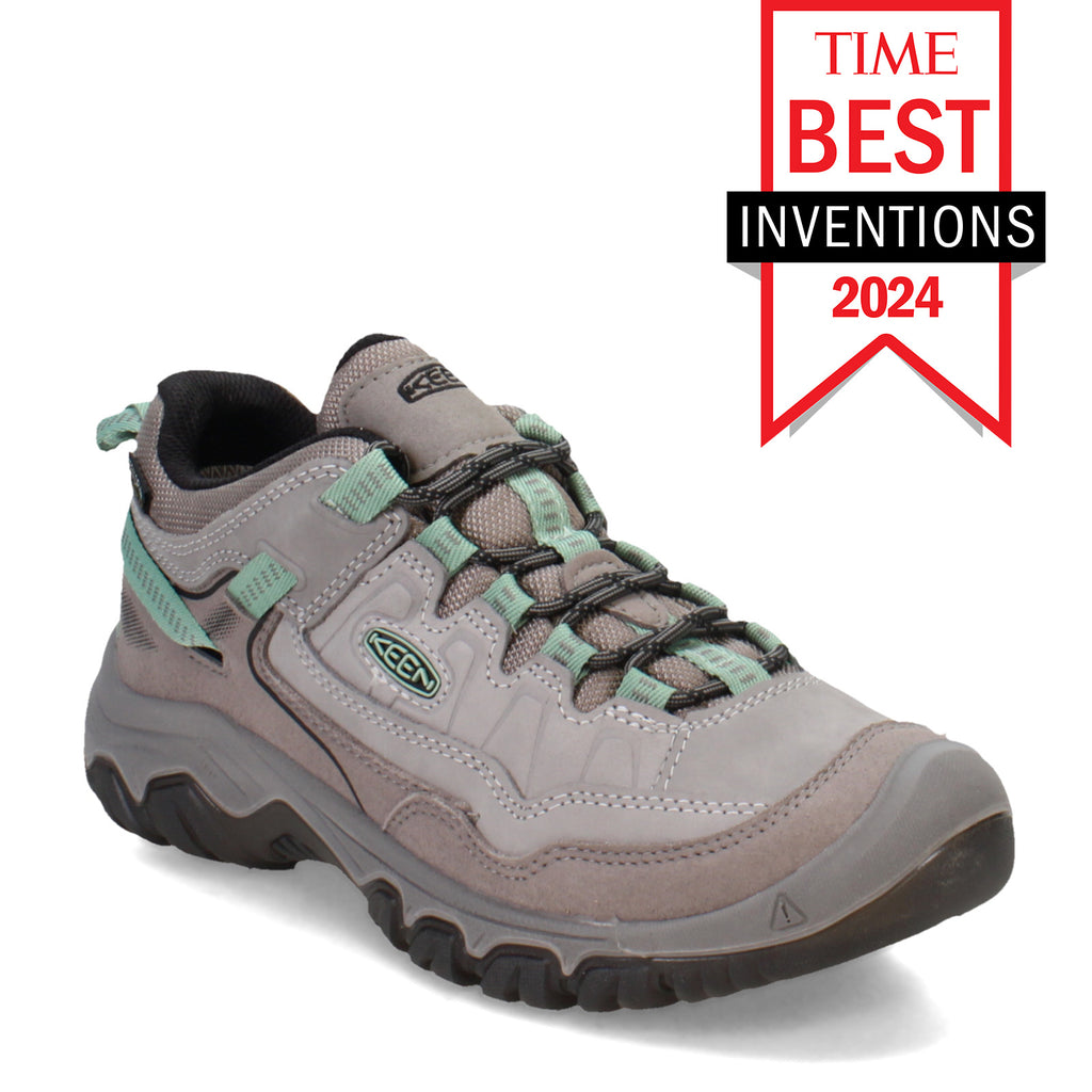 Women's KEEN Targhee IV Waterproof Hiking Shoe ALLOY/GRANITE/GREEN 1028992