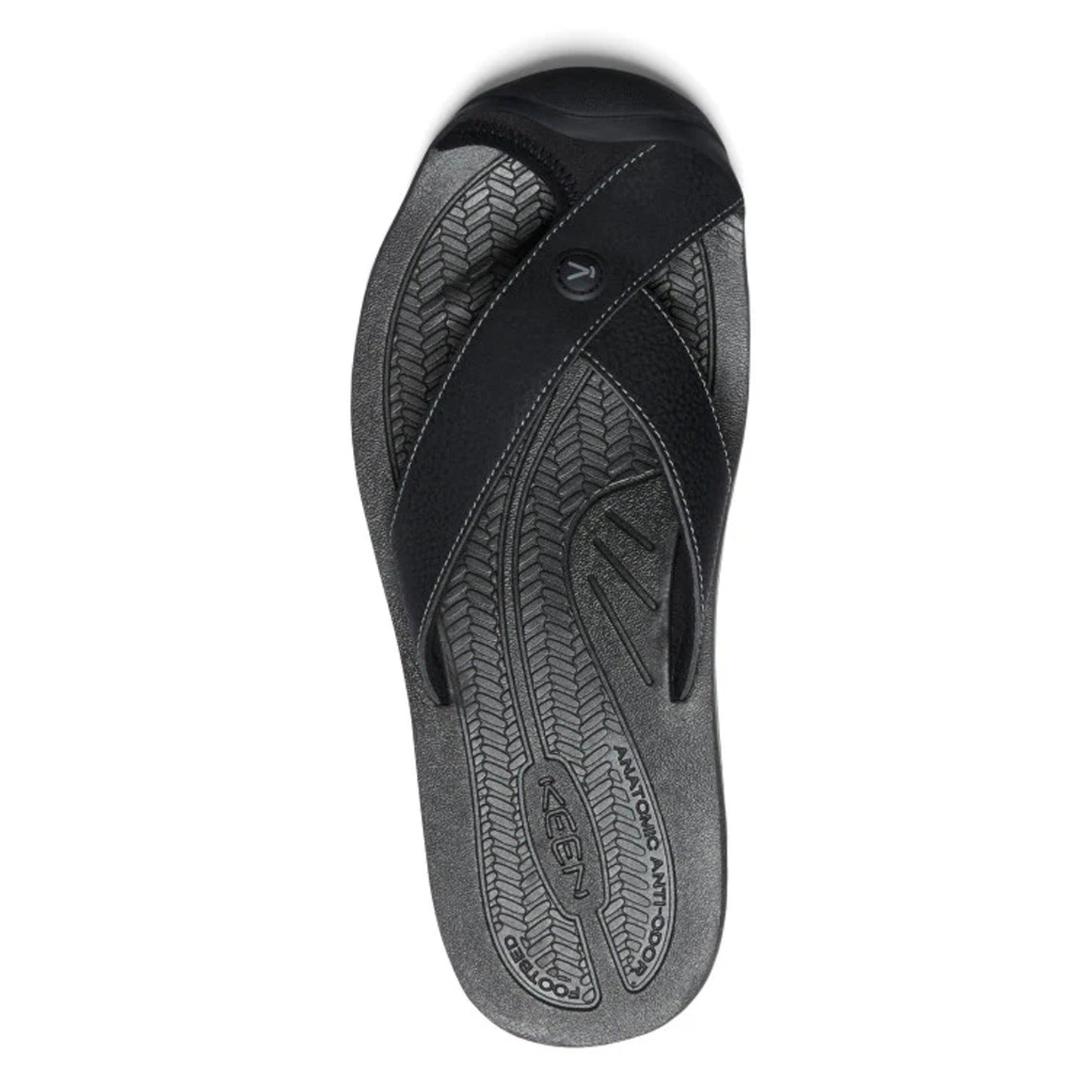 Peltz Shoes  Men's KEEN Barbados Sandal Black/Steel Grey 1029155