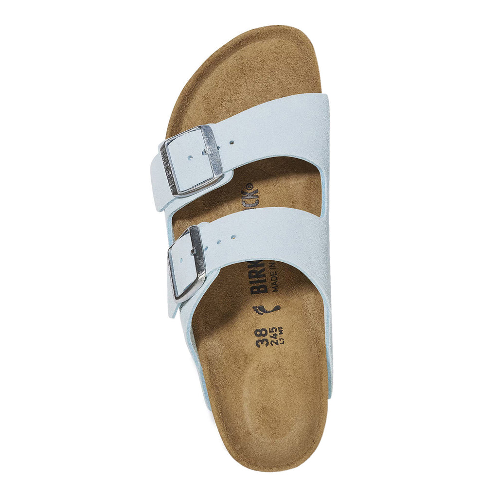 Women's Birkenstock Arizona Slide Sandal - Narrow Fit BABY BLUE 1029310 N