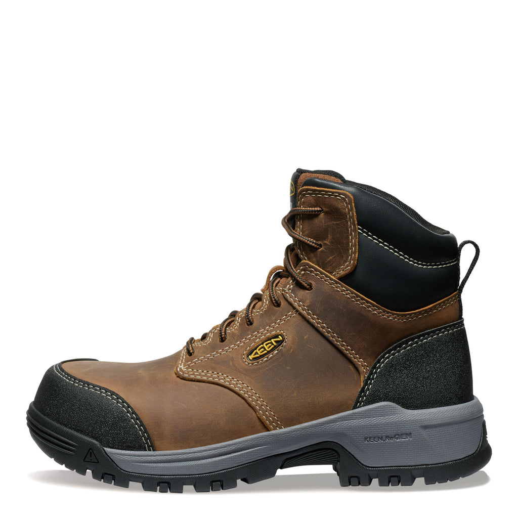 Women's KEEN Utility Evanston 6-inch ESD Composite Toe Work Boot BISON/BLACK 1029391
