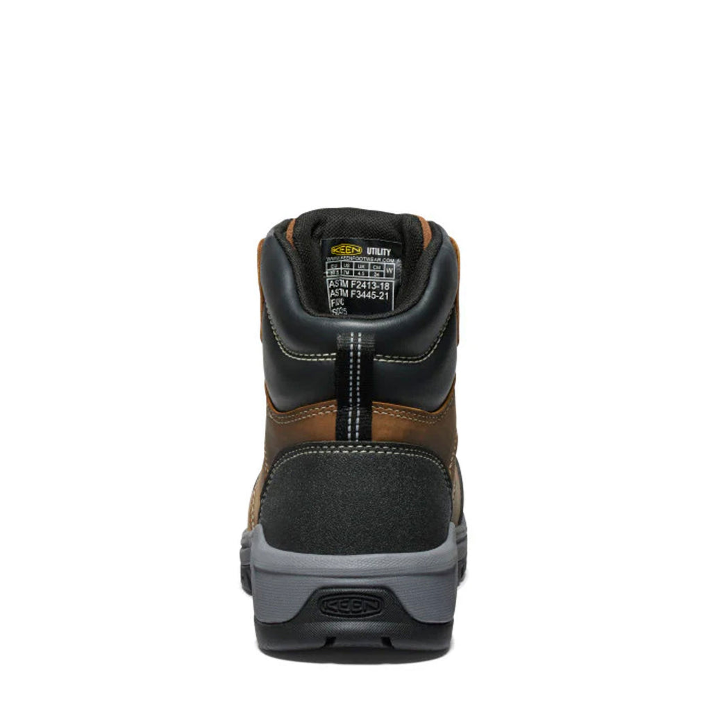 Women's KEEN Utility Evanston 6-inch ESD Composite Toe Work Boot BISON/BLACK 1029391