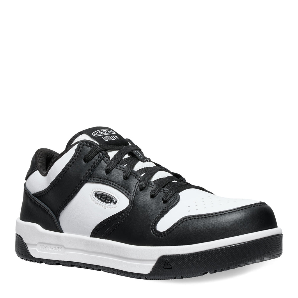 Men's KEEN Utility Overton Comp Toe Work Sneaker WHITE/BLACK 1029701