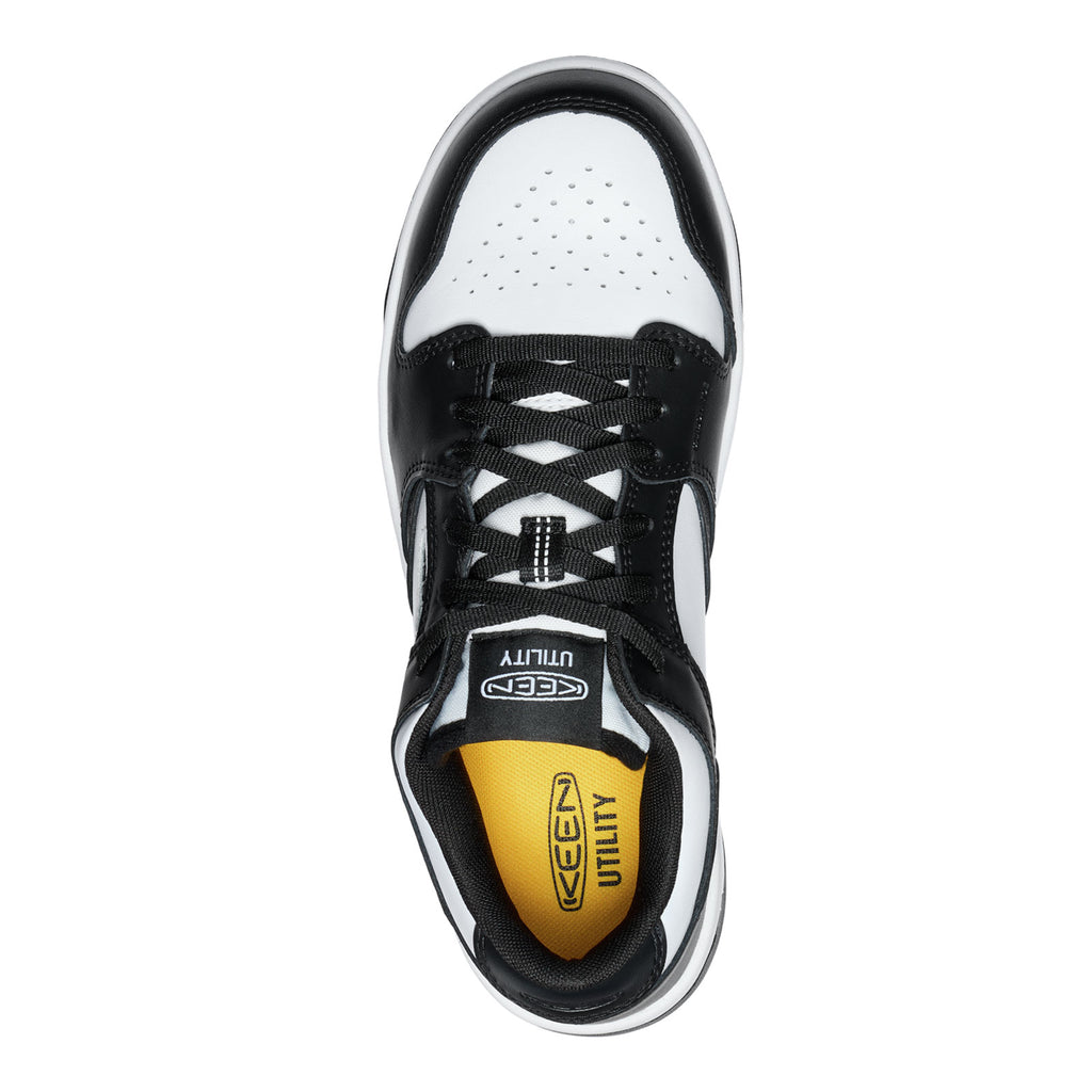 Men's KEEN Utility Overton Comp Toe Work Sneaker WHITE/BLACK 1029701
