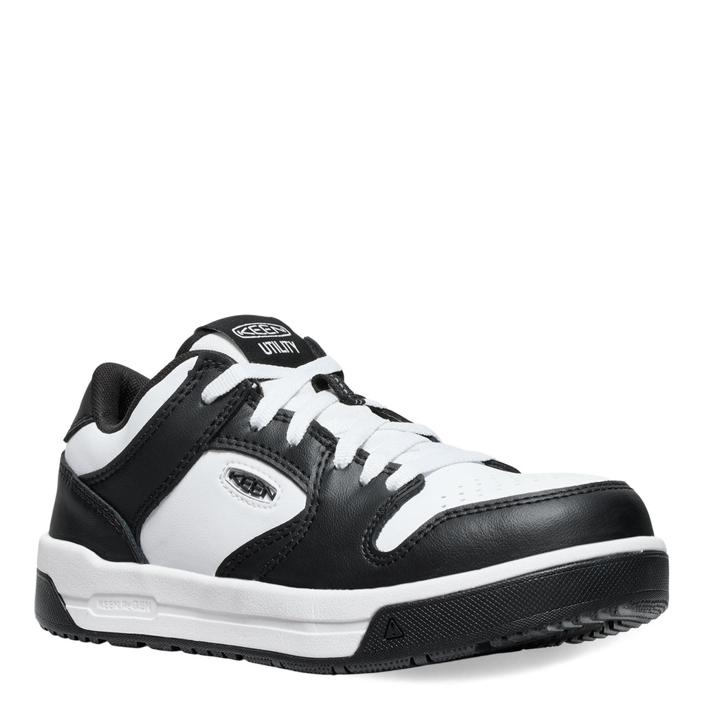 Women's KEEN Utility Overton Comp Toe Work Sneaker WHITE/BLACK 1029861