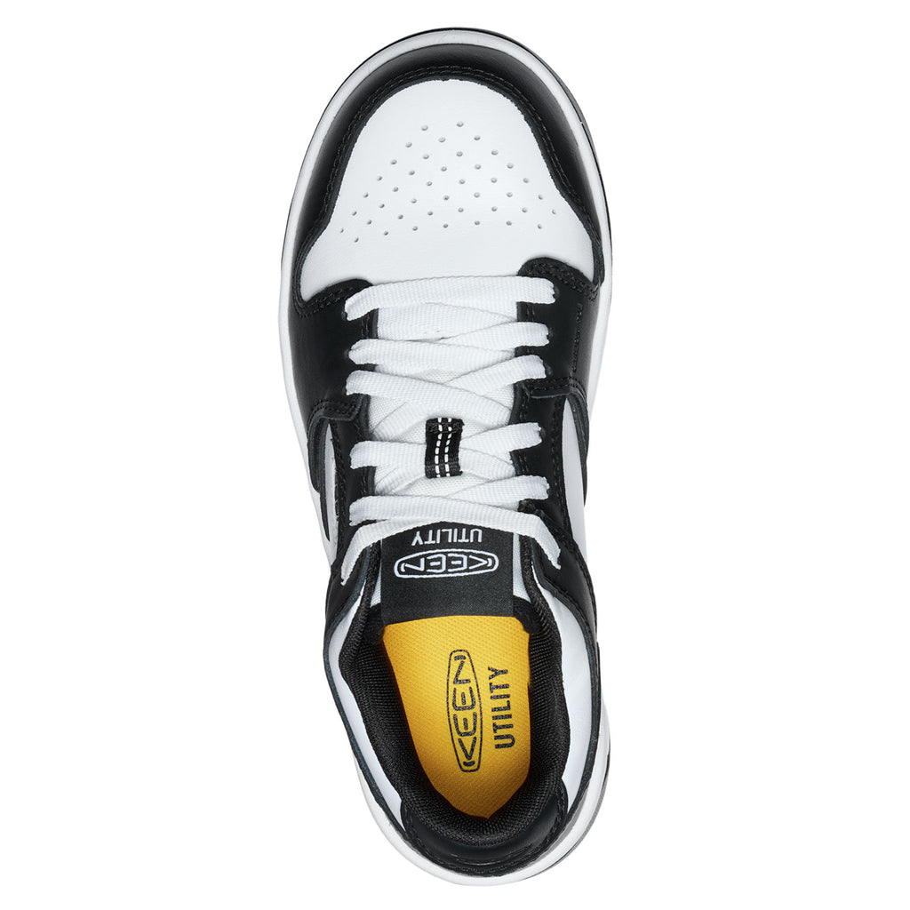 Women's KEEN Utility Overton Comp Toe Work Sneaker WHITE/BLACK 1029861