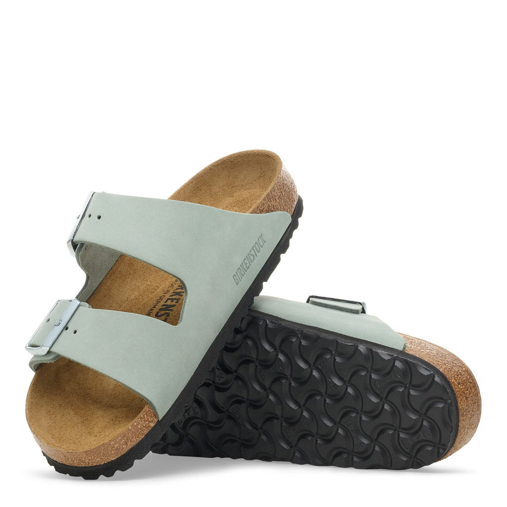 Women's Birkenstock Arizona Slide Sandal - Narrow Fit SAGE NUBUCK 1030470 N