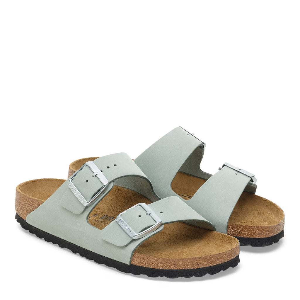 Women's Birkenstock Arizona Slide Sandal - Narrow Fit SAGE NUBUCK 1030470 N