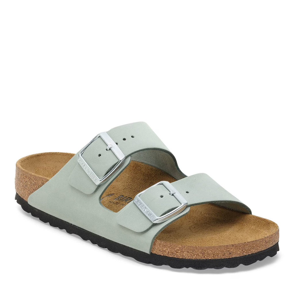Women's Birkenstock Arizona Slide Sandal - Narrow Fit SAGE NUBUCK 1030470 N