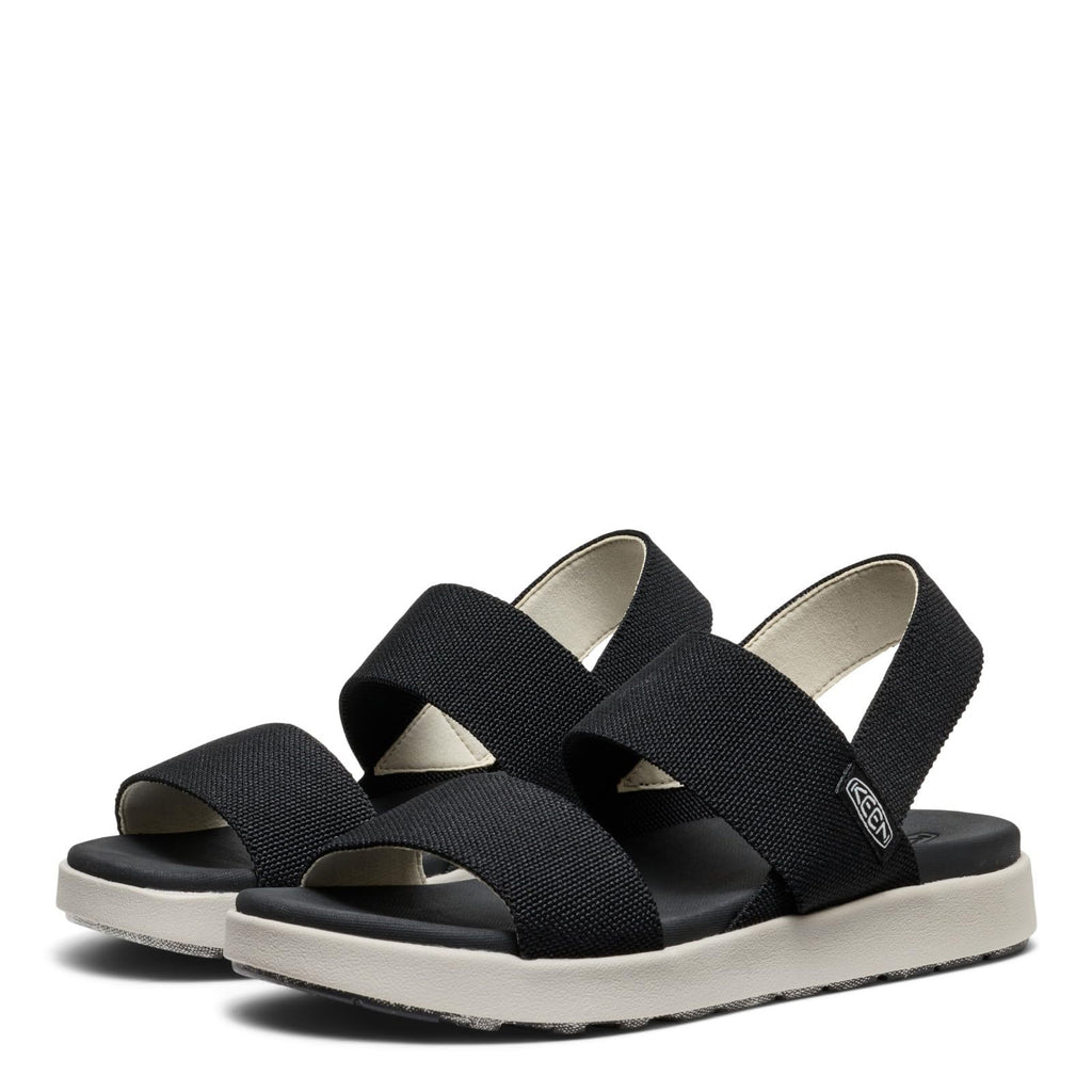 Women's KEEN Elle Backstrap Sandal - Wide Width BLACK 1030987