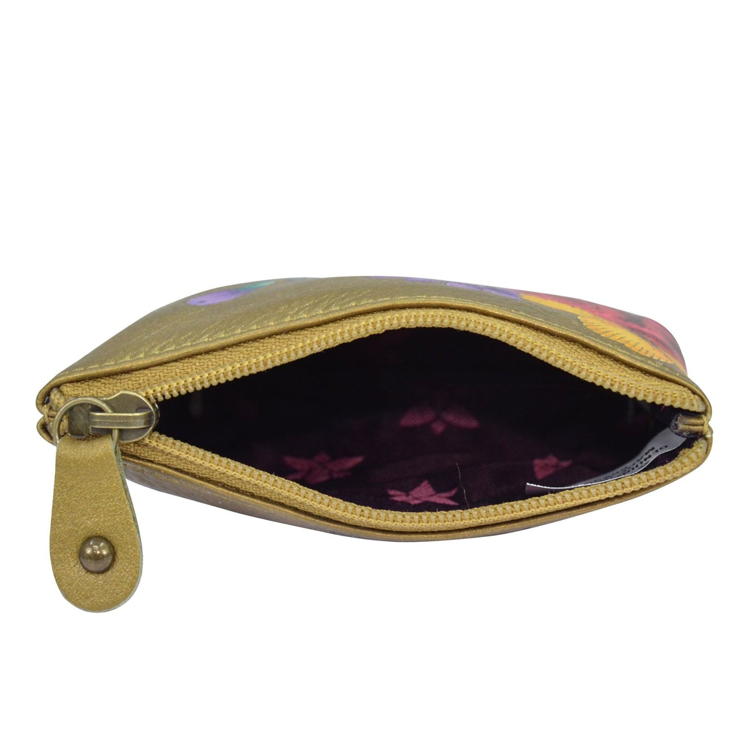 Peltz Shoes  Women's Anuschka Coin Pouch DREAMY FLORAL 1031-DRF