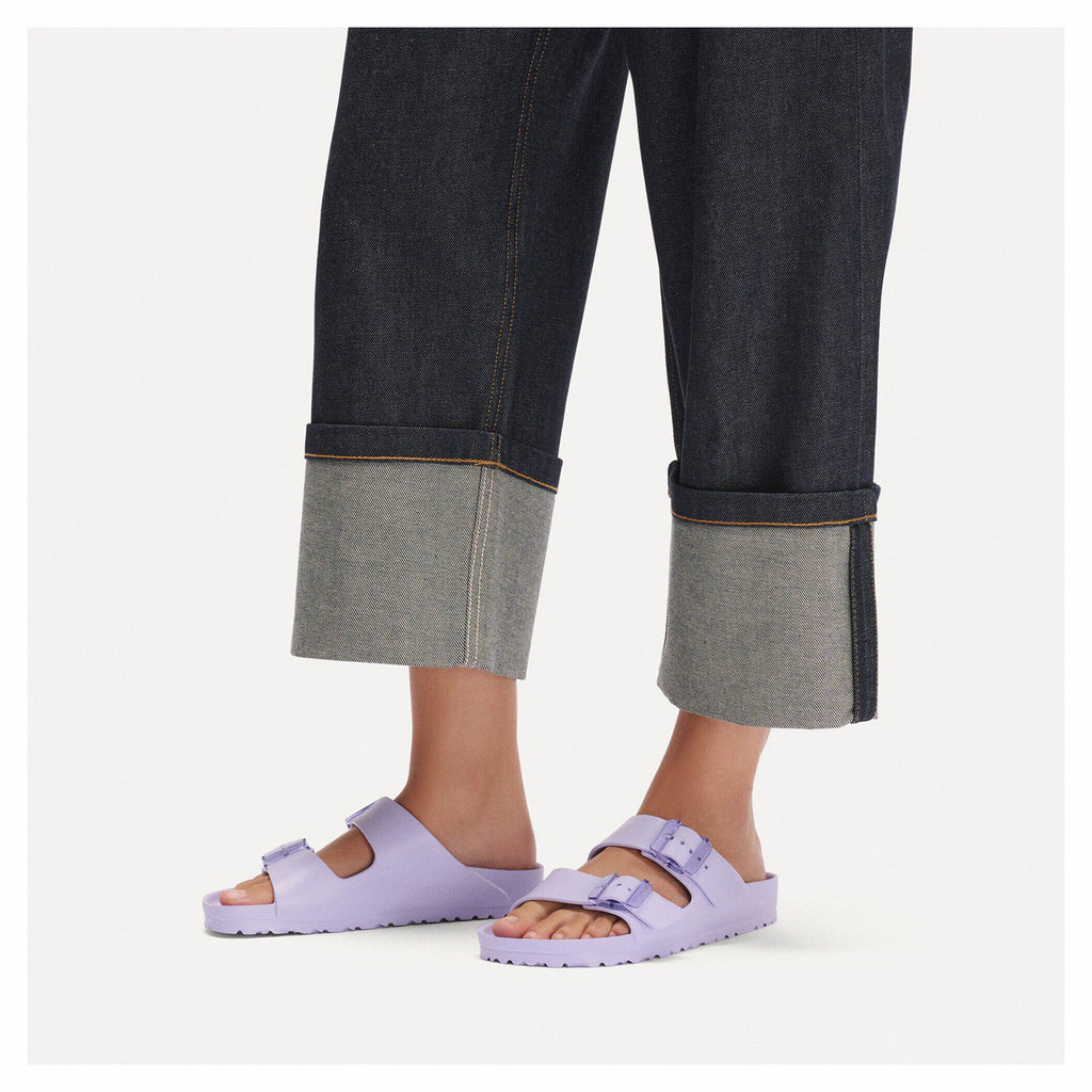 Women's Birkenstock Arizona Stealth Buckle Sandal - Narrow Fit PURPLE 1031309 N